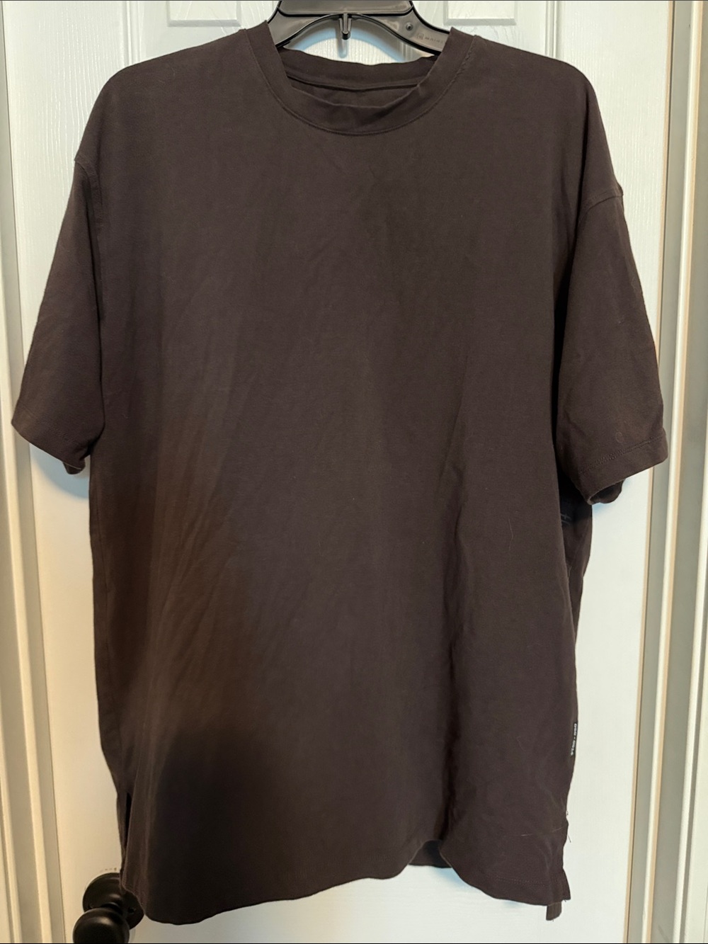 ASRV Men's Crew Neck T-Shirt in Dark Brown